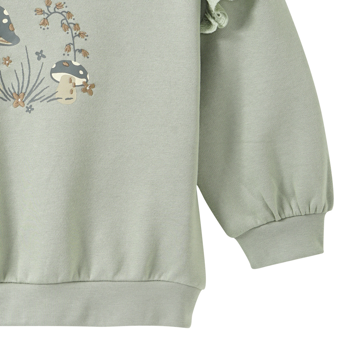 Meisjes sweater met ruches