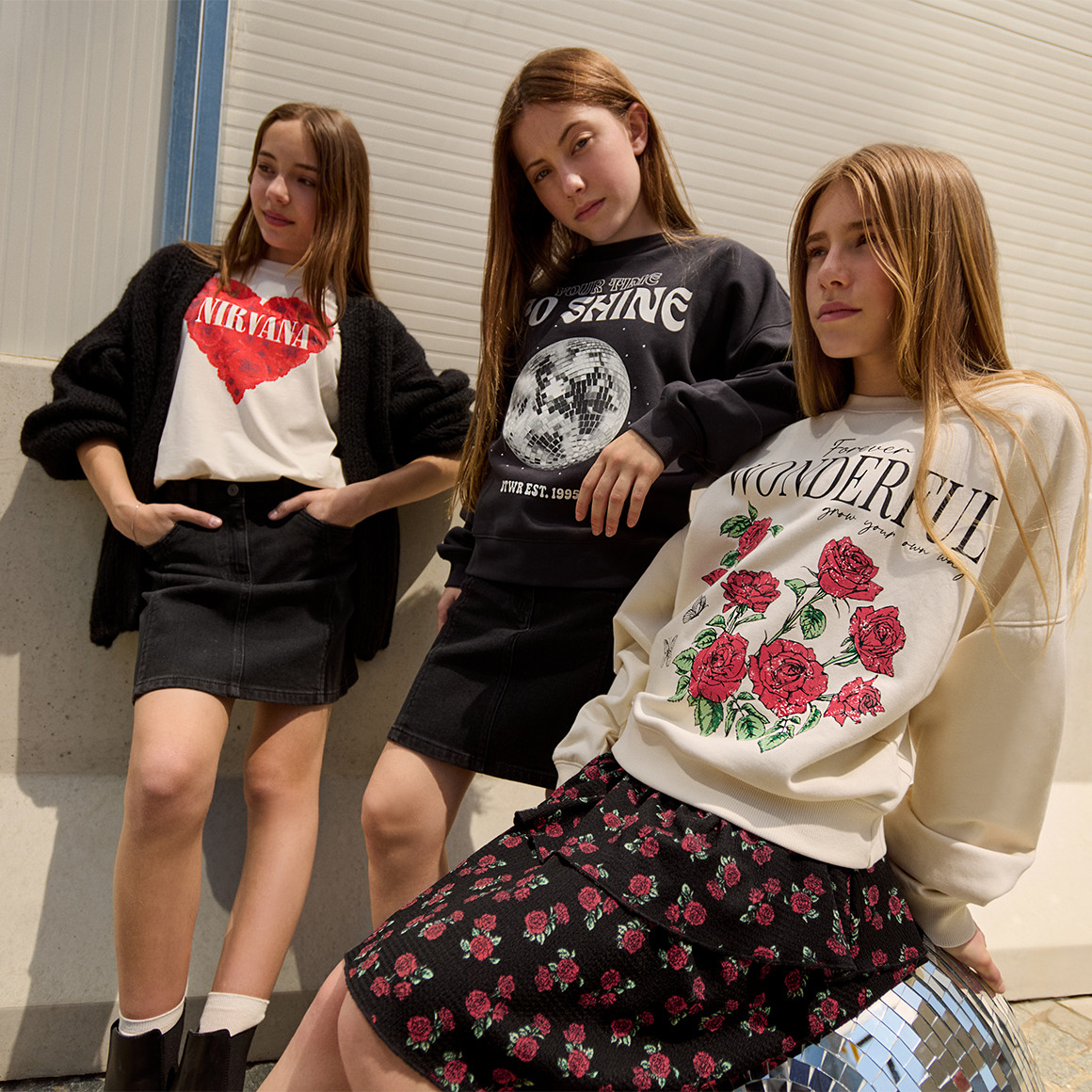 Nirvana T-Shirt mit großem Print