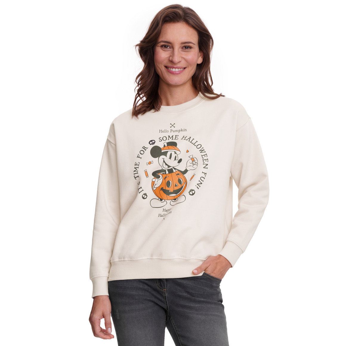 Micky Maus Sweatshirt in Halloween-Optik