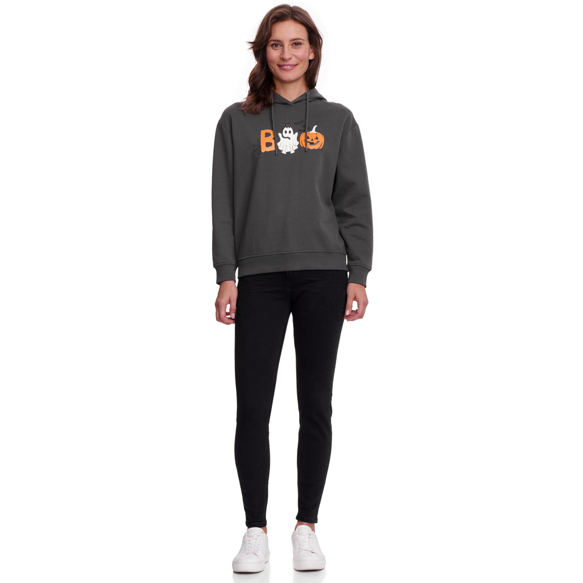 Damen Hoodie mit Halloween-Print