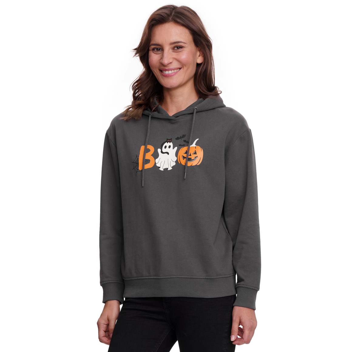 Damen Hoodie mit Halloween-Print