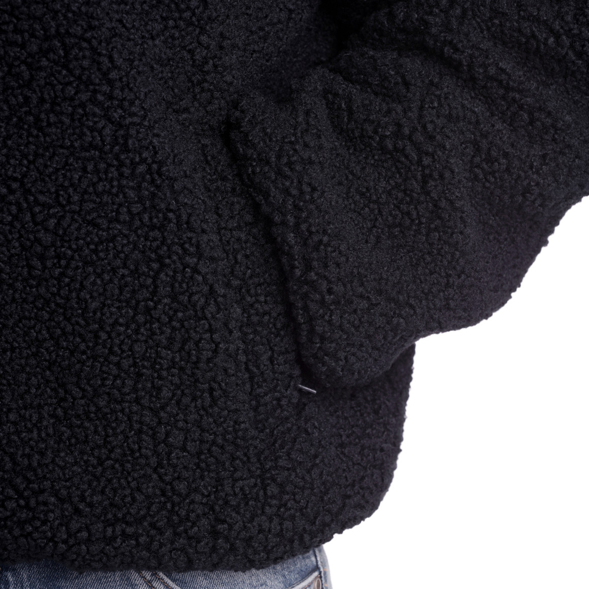 Heren teddyjas met opstaande kraag