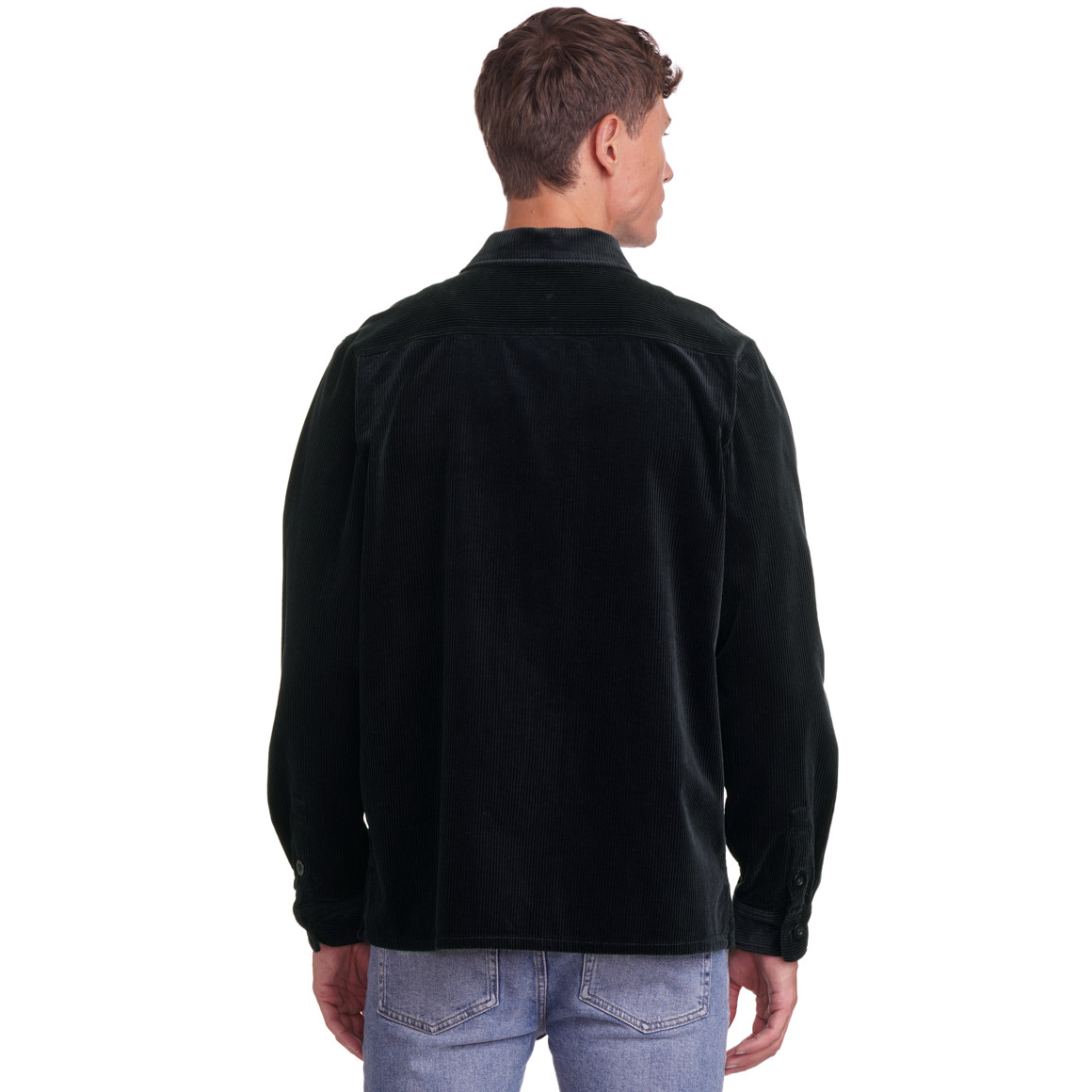 Heren corduroy overhemd in effen kleur