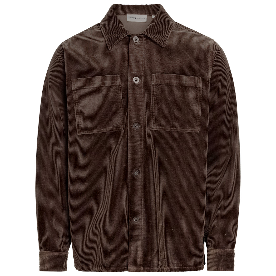 Heren corduroy overhemd in effen kleur