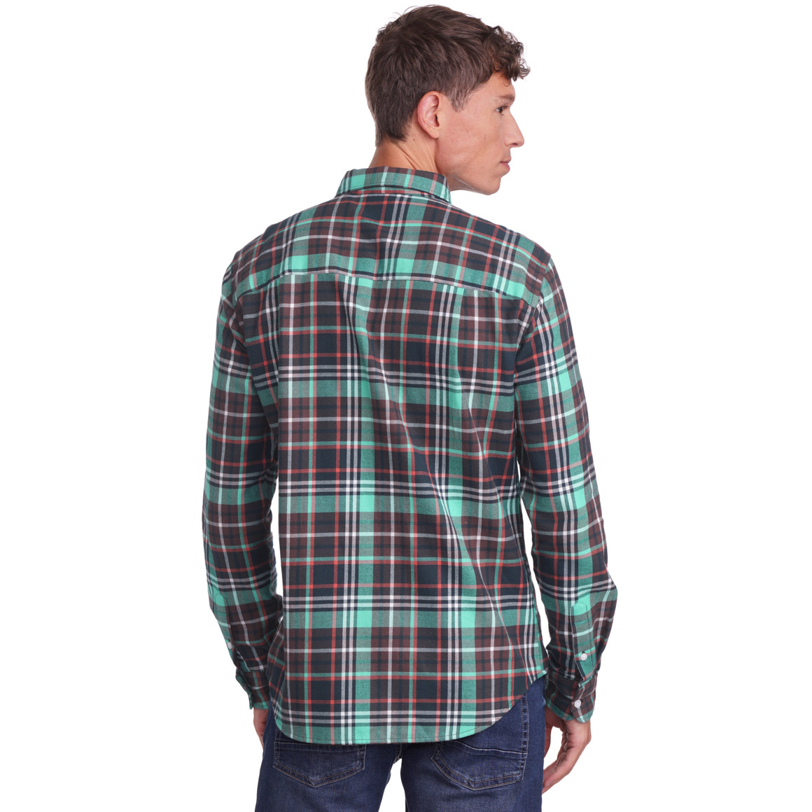 Herren Flanell-Hemd in Regular Fit