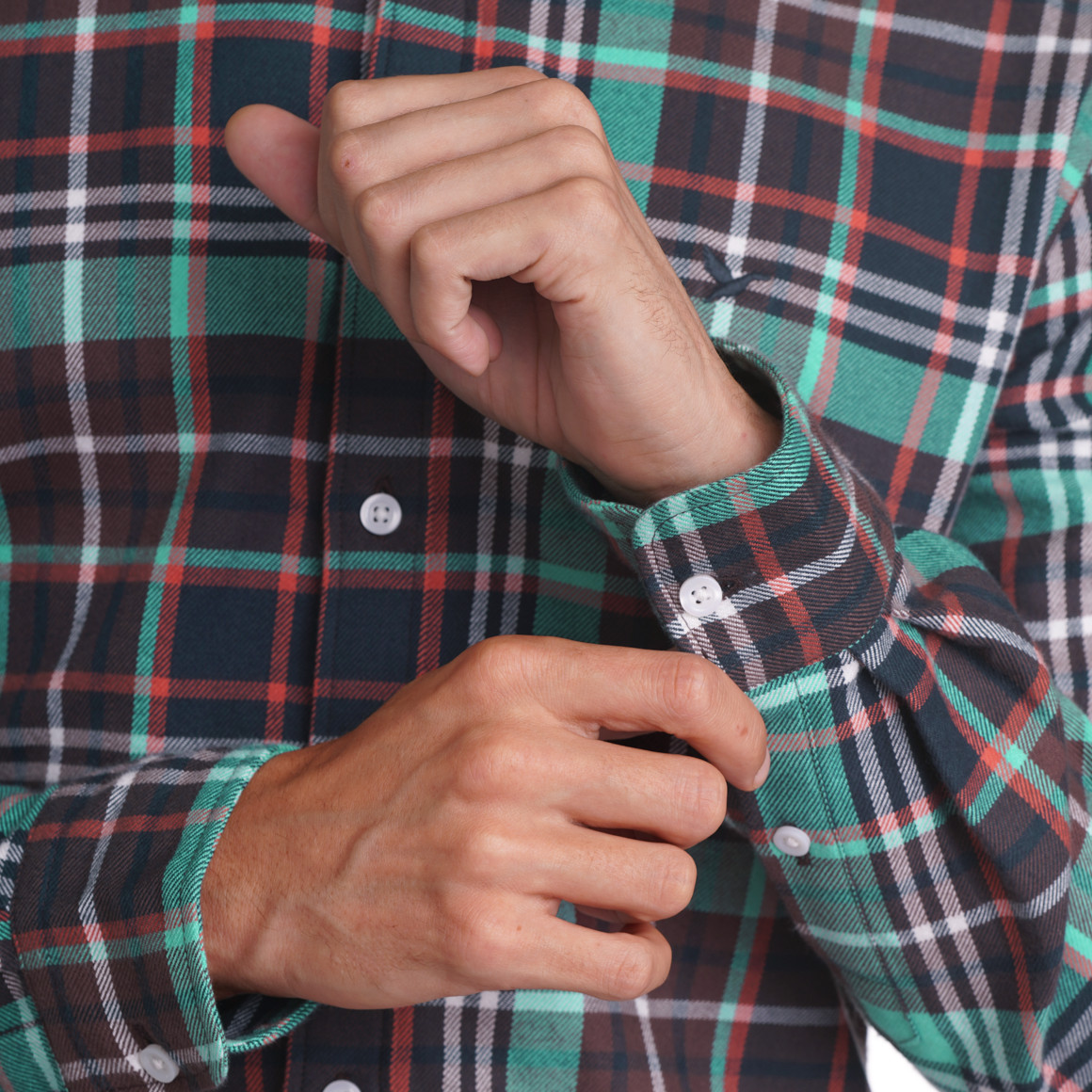 Herren Flanell-Hemd in Regular Fit