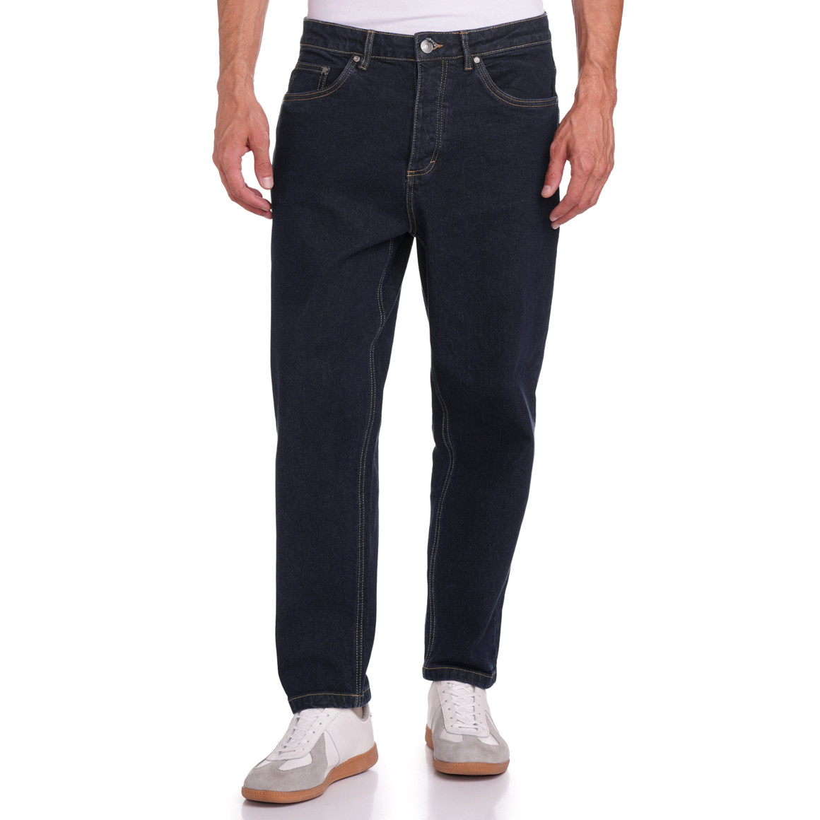Herren Loose-Jeans aus Raw Denim