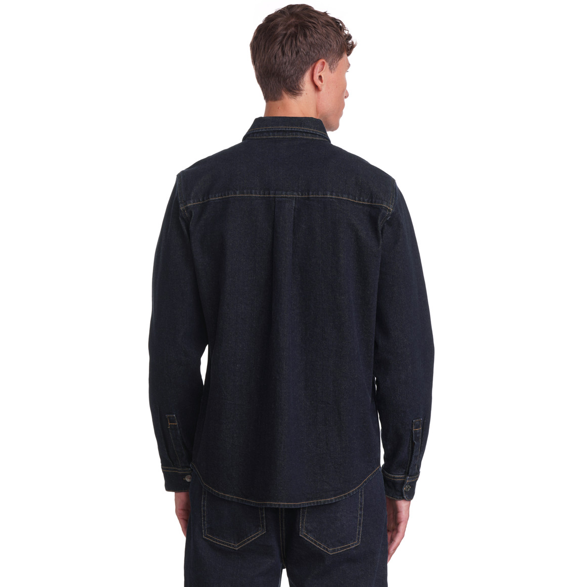 Heren denim overhemd van raw denim