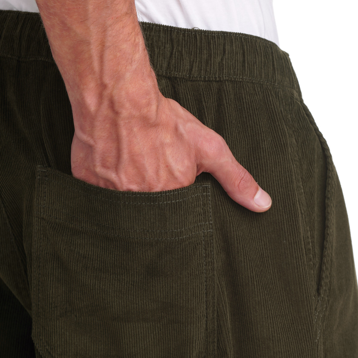 Katoenen corduroy herenbroek