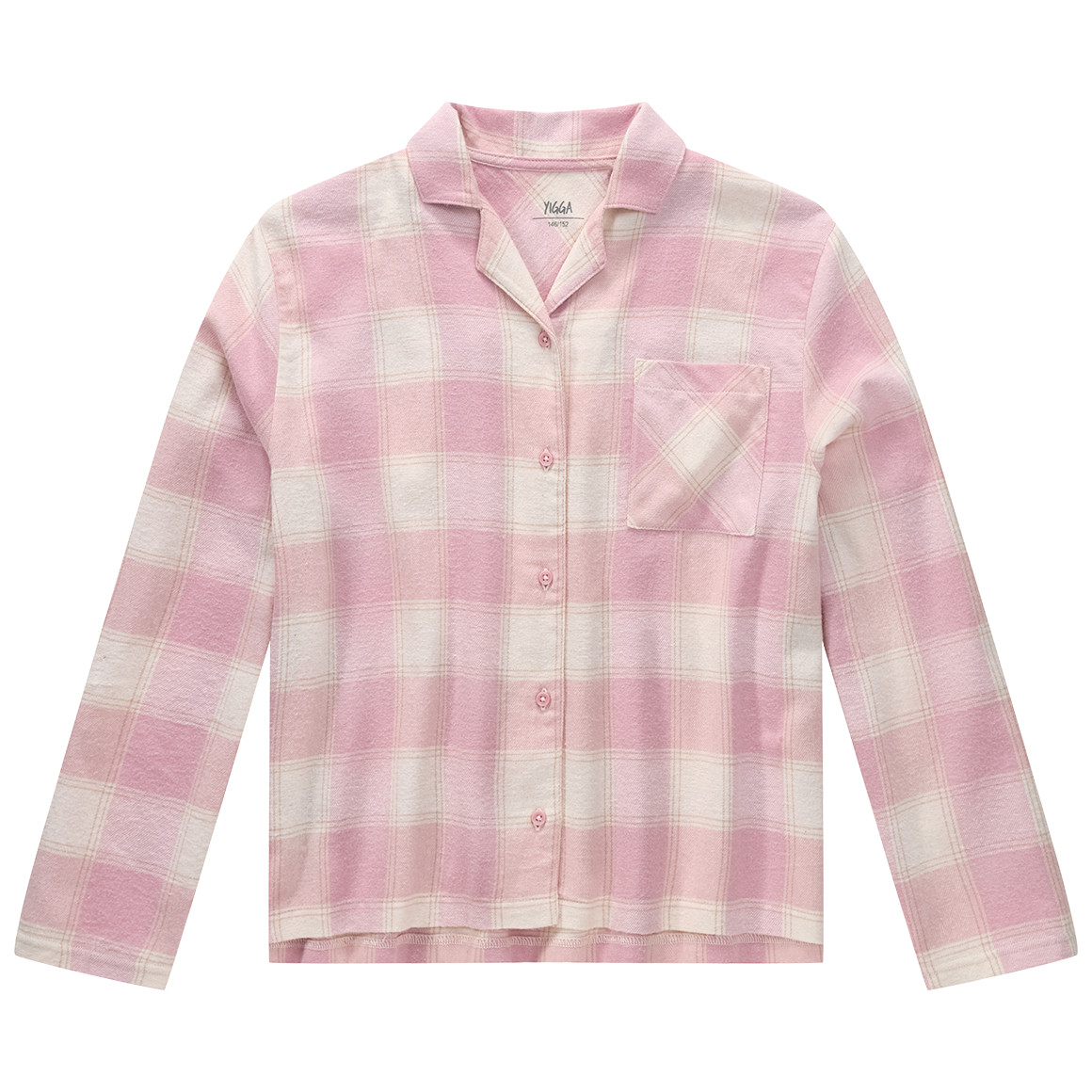 Mädchen Schlafanzug mit Karo-Muster