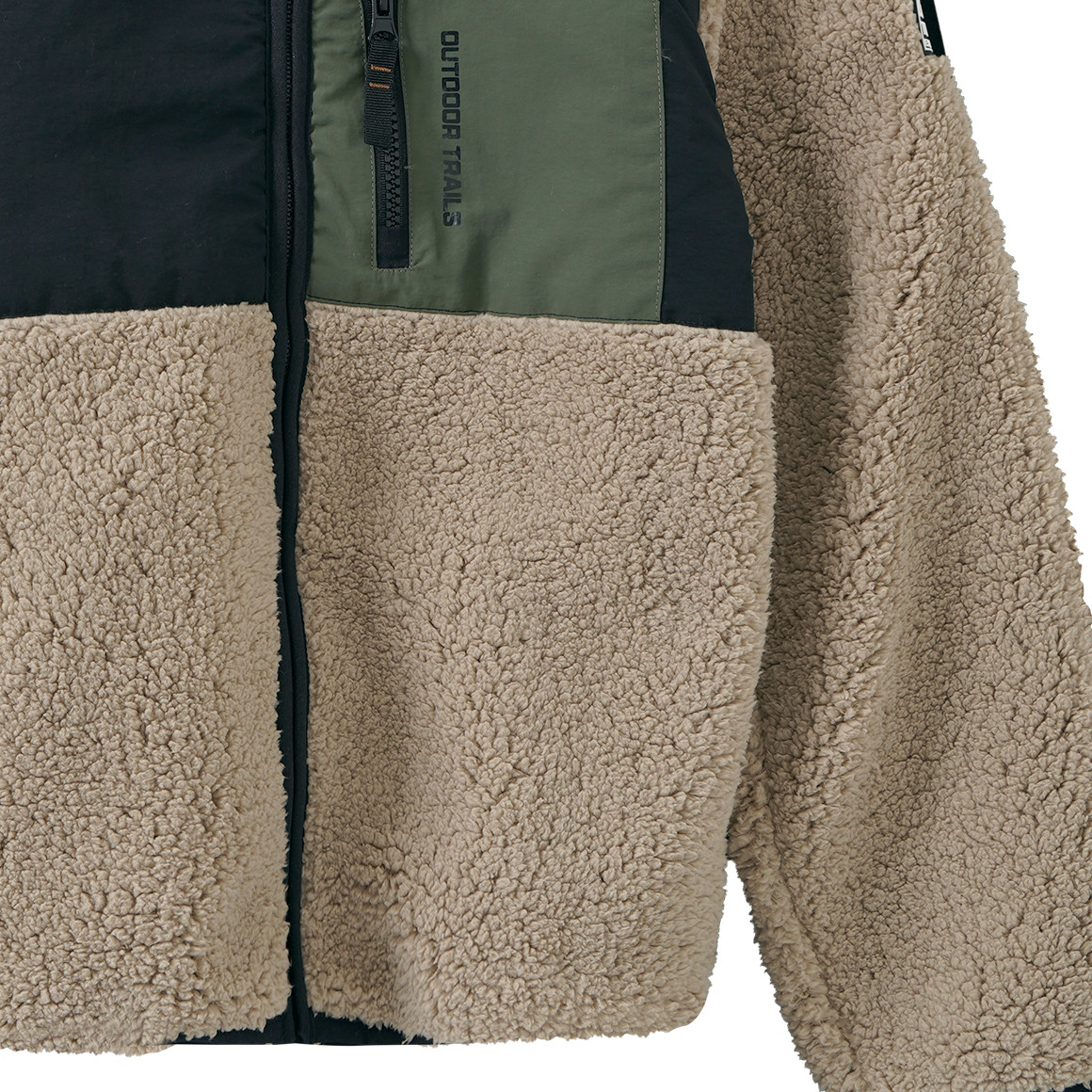 Jungen Plüschjacke mit Zipper