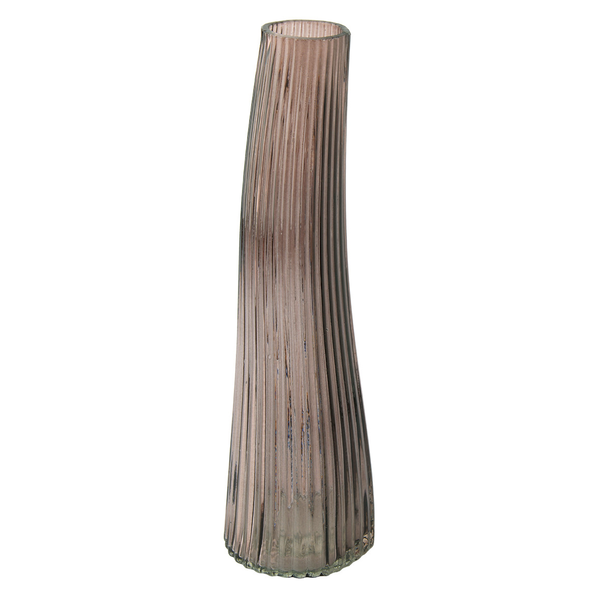 Kleine vaas met gegroefd uiterlijk