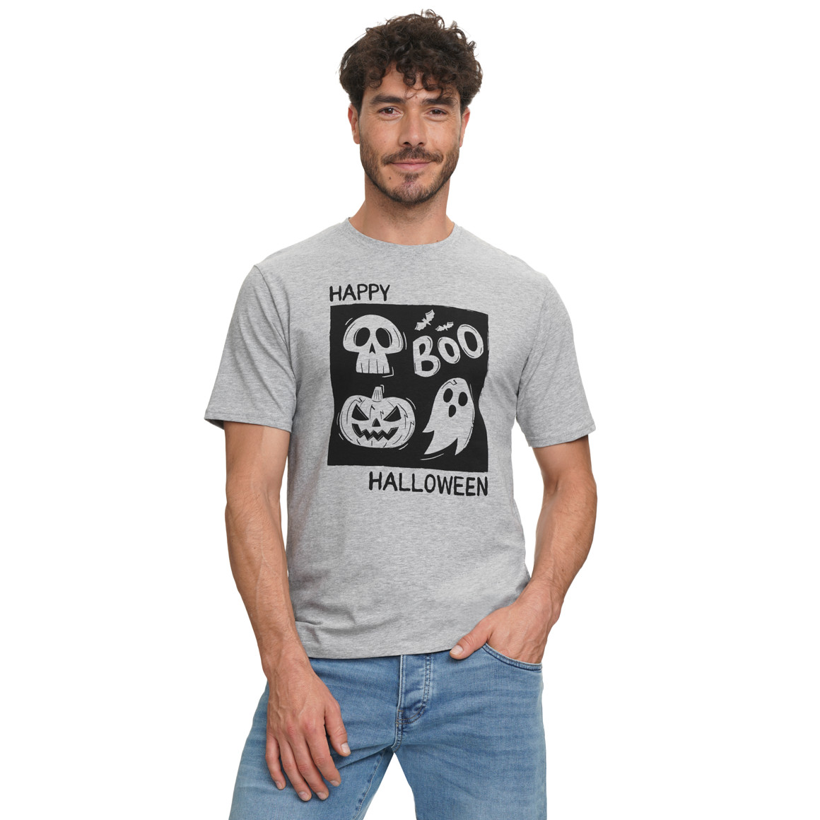 Heren-T-shirt met Halloween-uitstraling