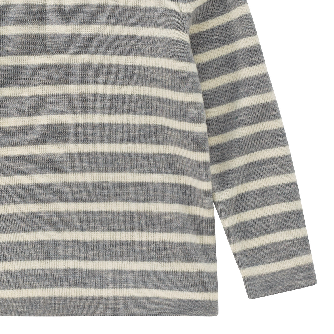 Baby wollen gebreide trui met strepen