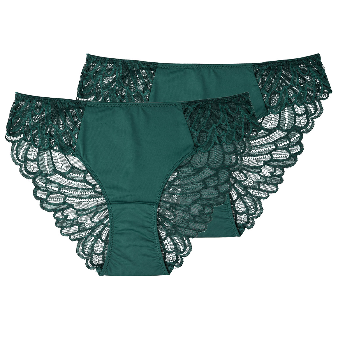 2 Dames slips met kant