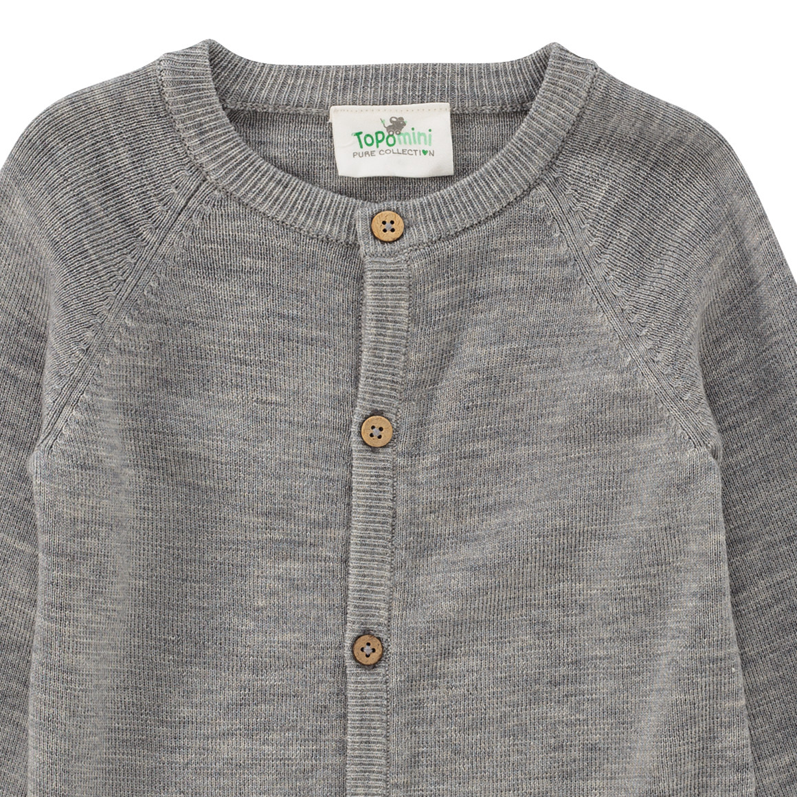 Wollen babyvest effen