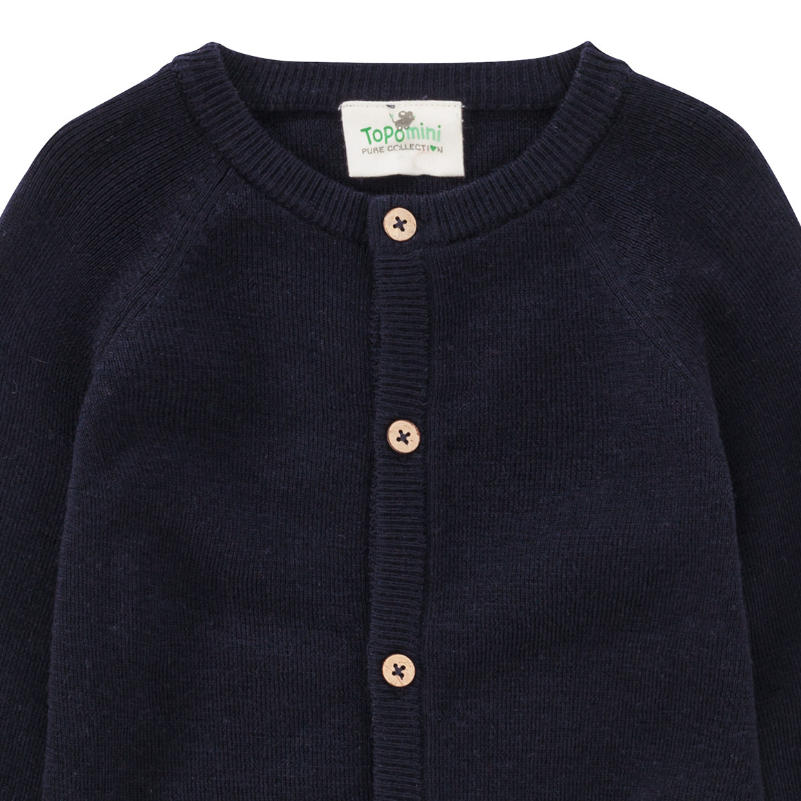 Wollen babyvest effen