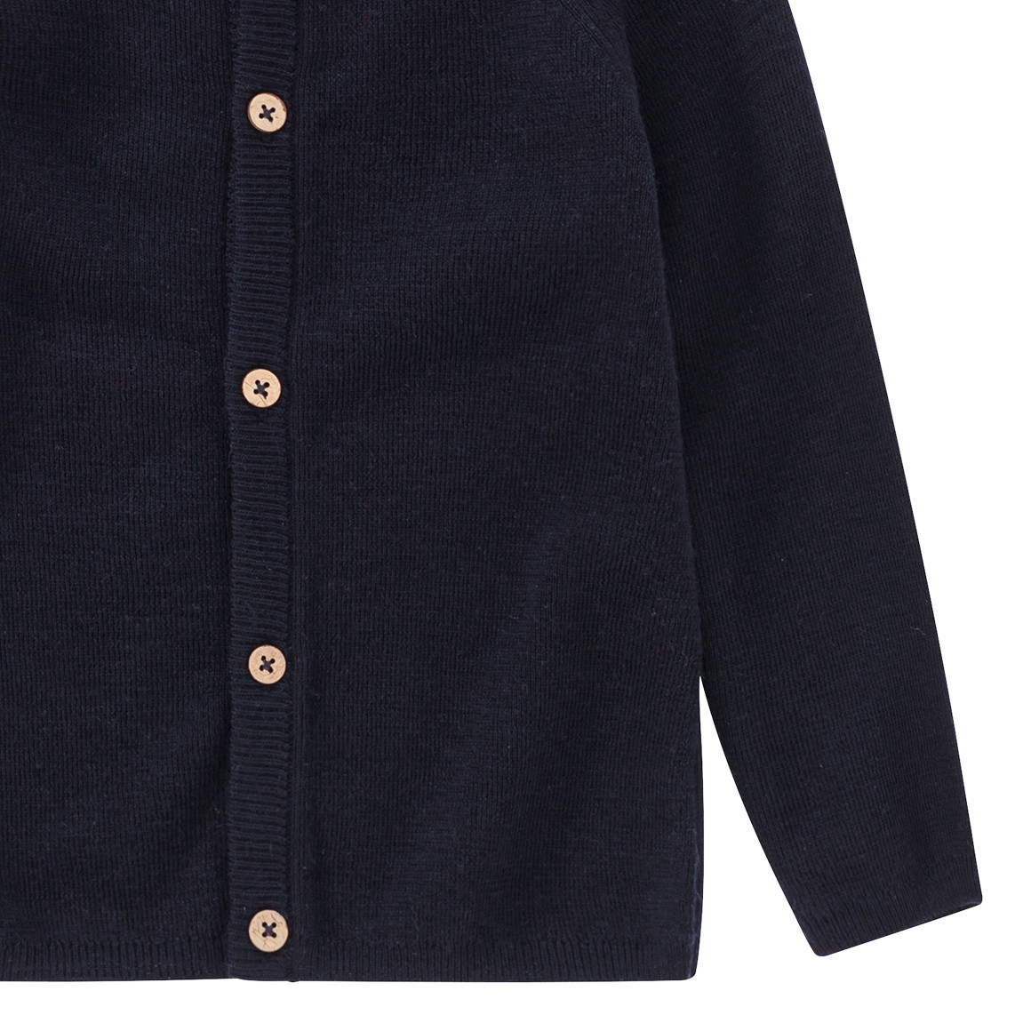 Wollen babyvest effen