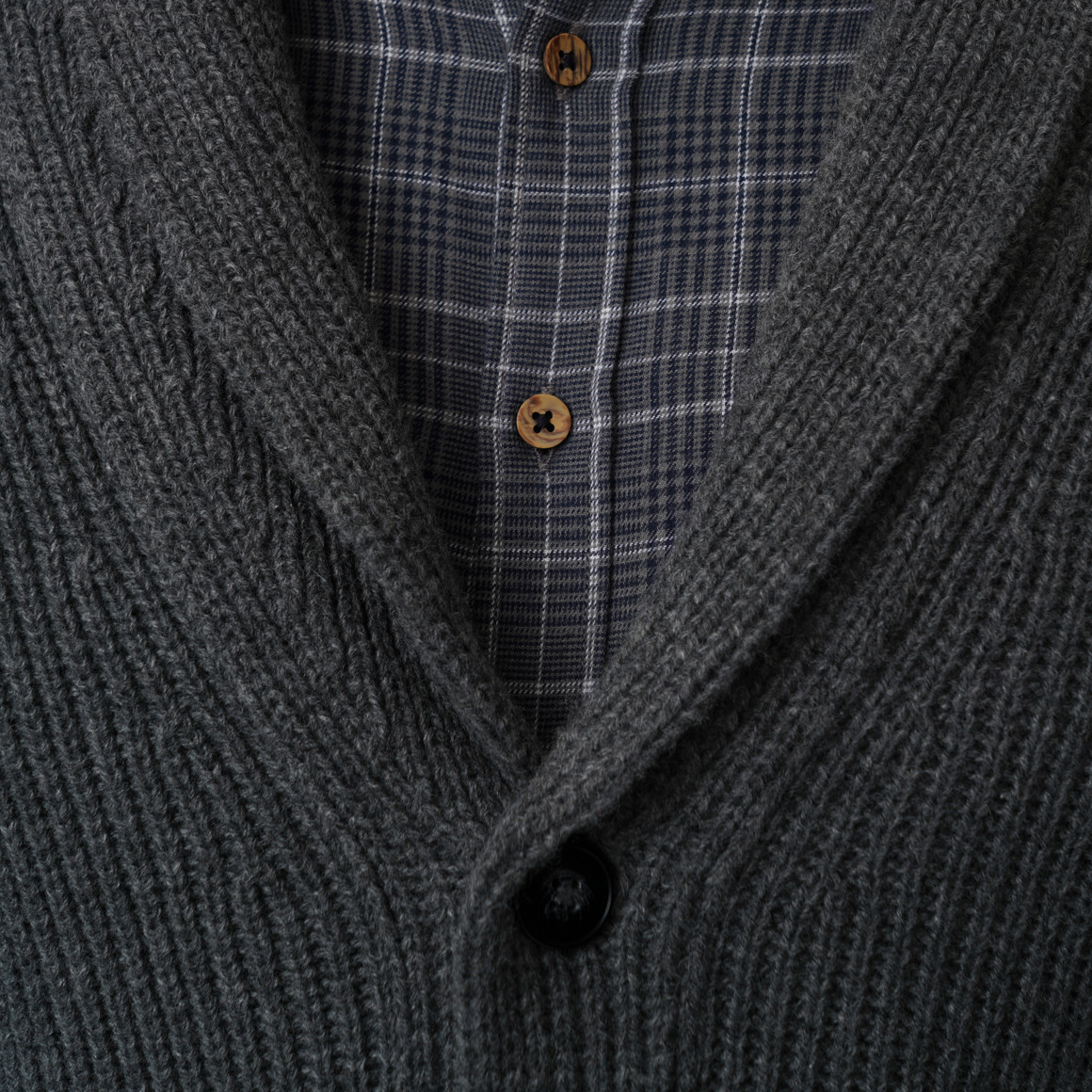 Herren Strickjacke mit Woll-Anteil