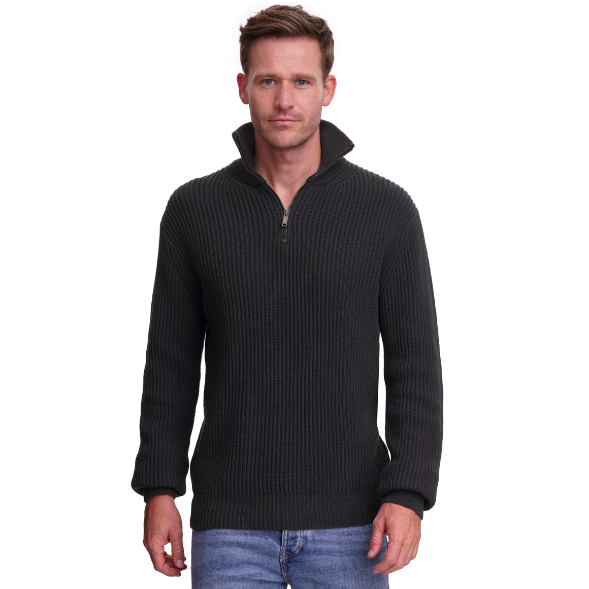 Gebreide katoenen troyer voor heren