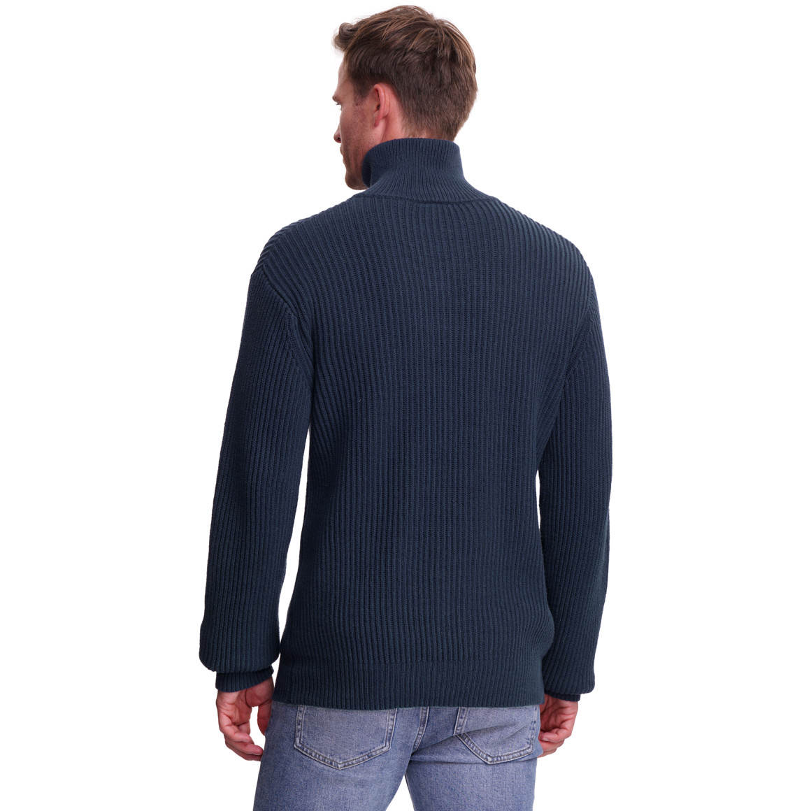 Gebreide katoenen troyer voor heren