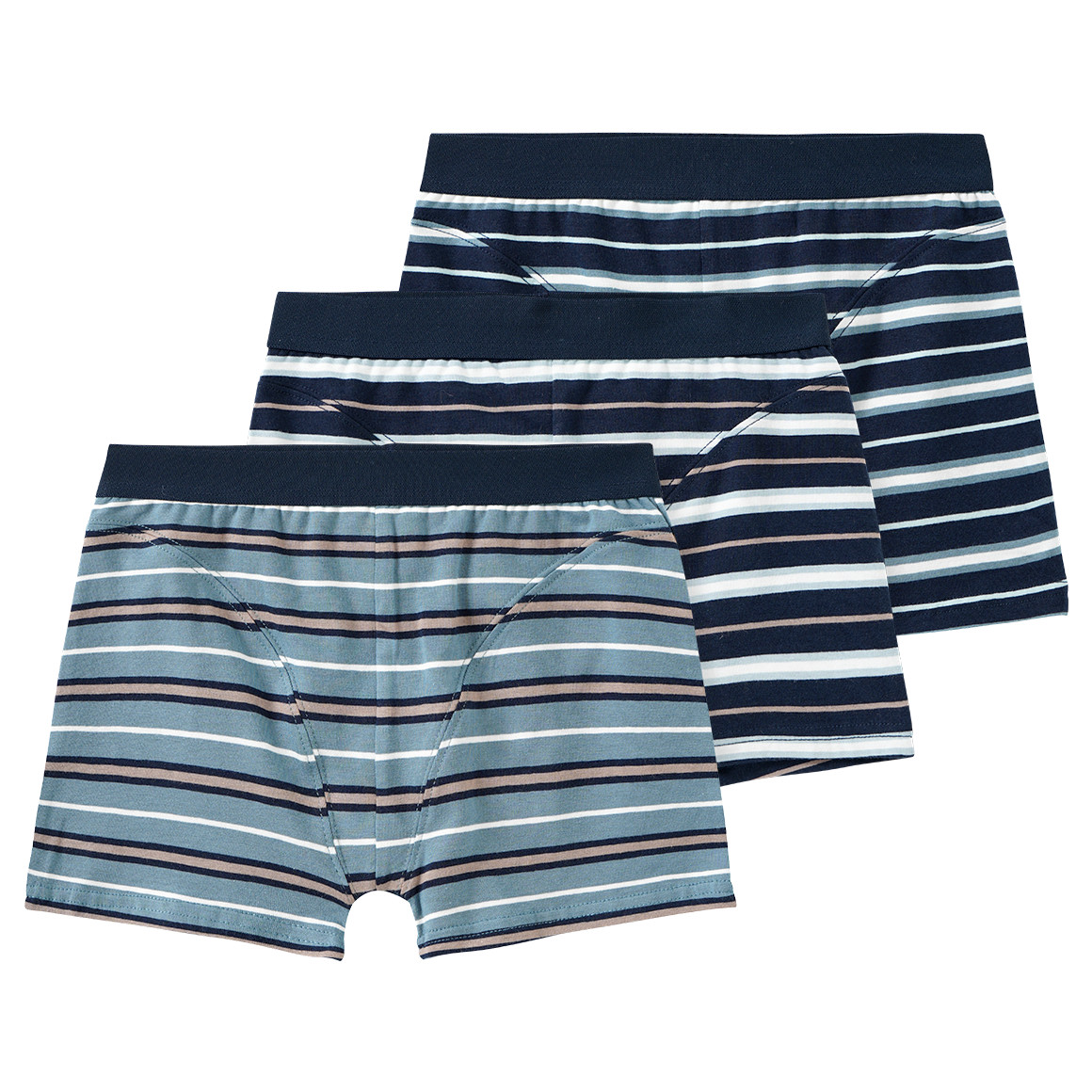 3 Jungen Boxer mit Streifen