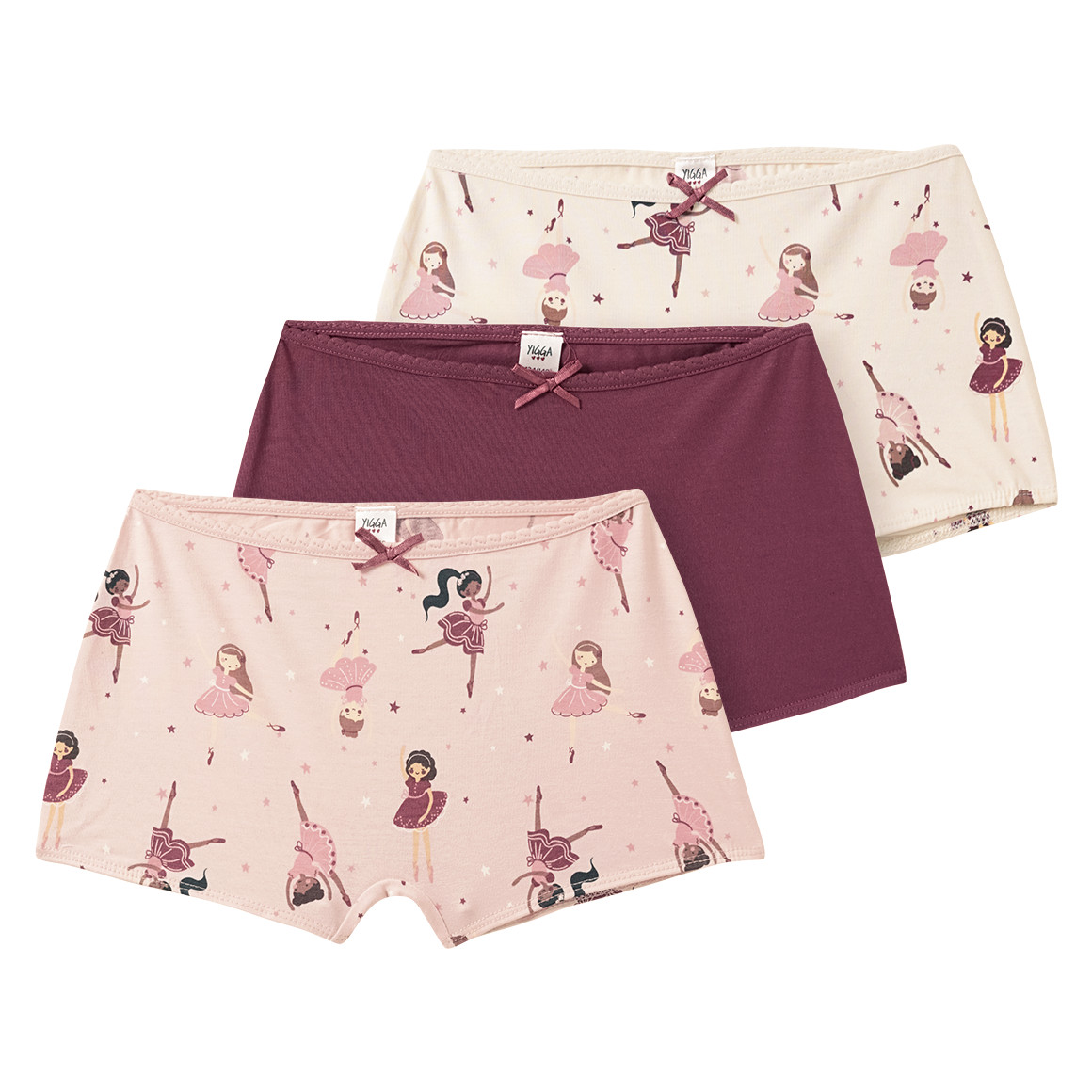 3 Mädchen Pantys in verschiedenen Dessins