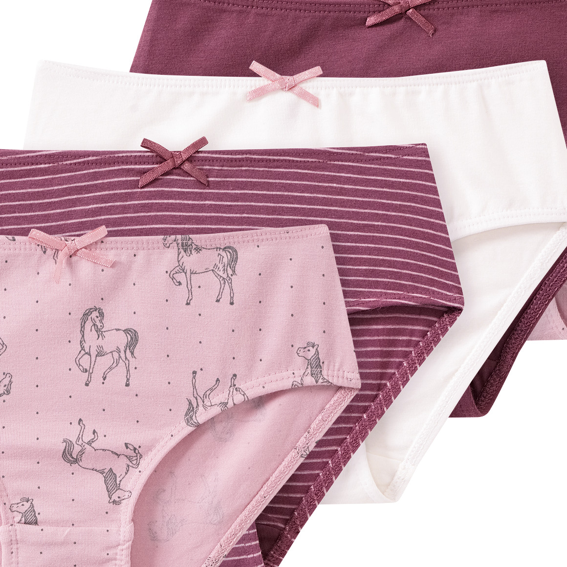 5 Meisjes Slips met biologisch katoen