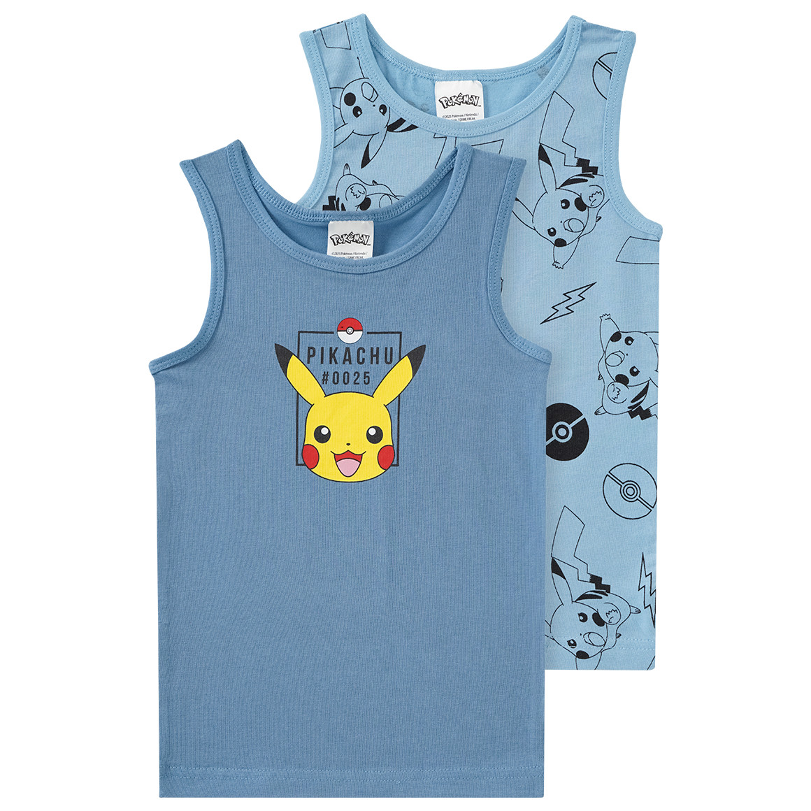 2 Pokémon Unterhemden mit Print