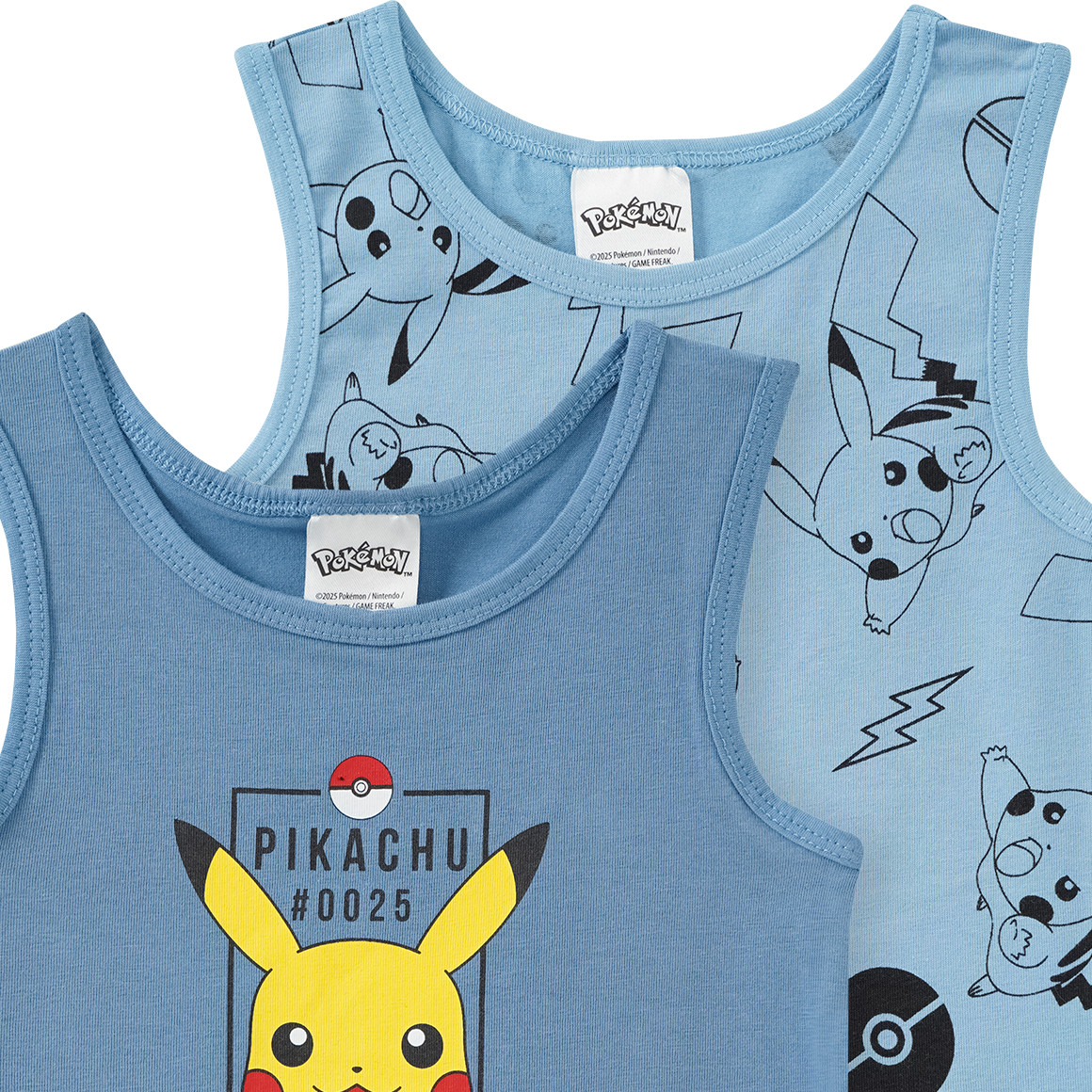 2 Pokémon Unterhemden mit Print