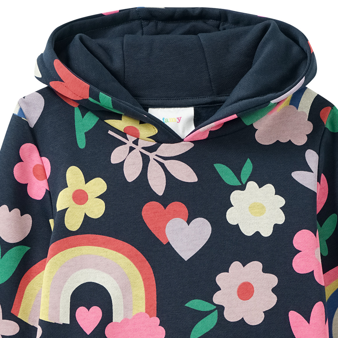 Meisjes' hoodie met all-over print
