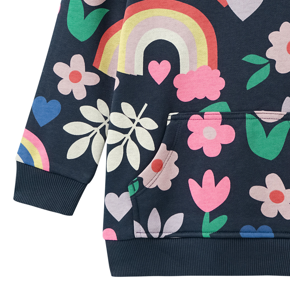 Meisjes' hoodie met all-over print