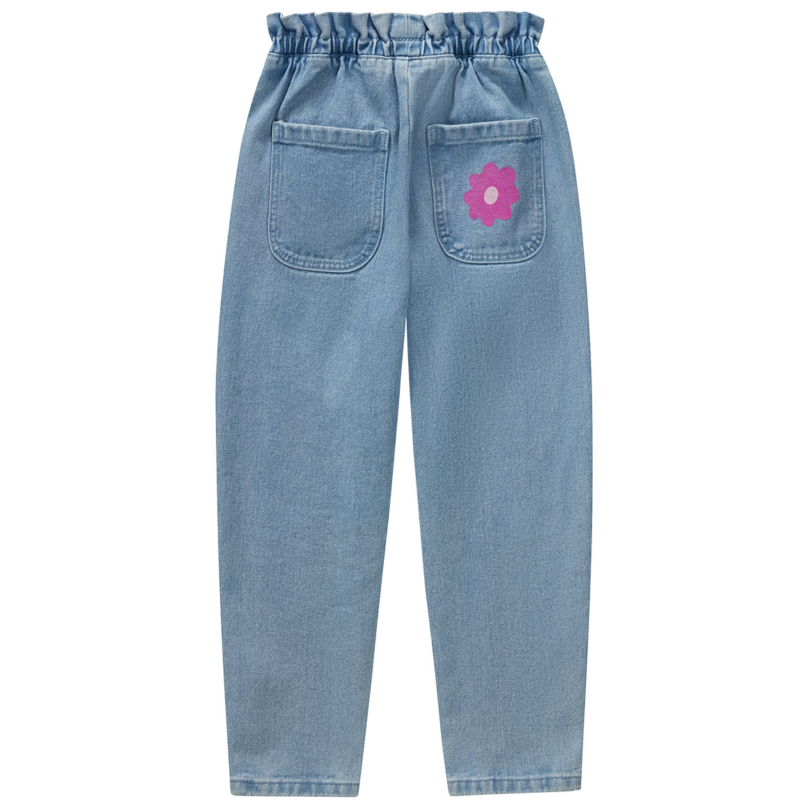 Mädchen Jeans mit Paperbag-Bund