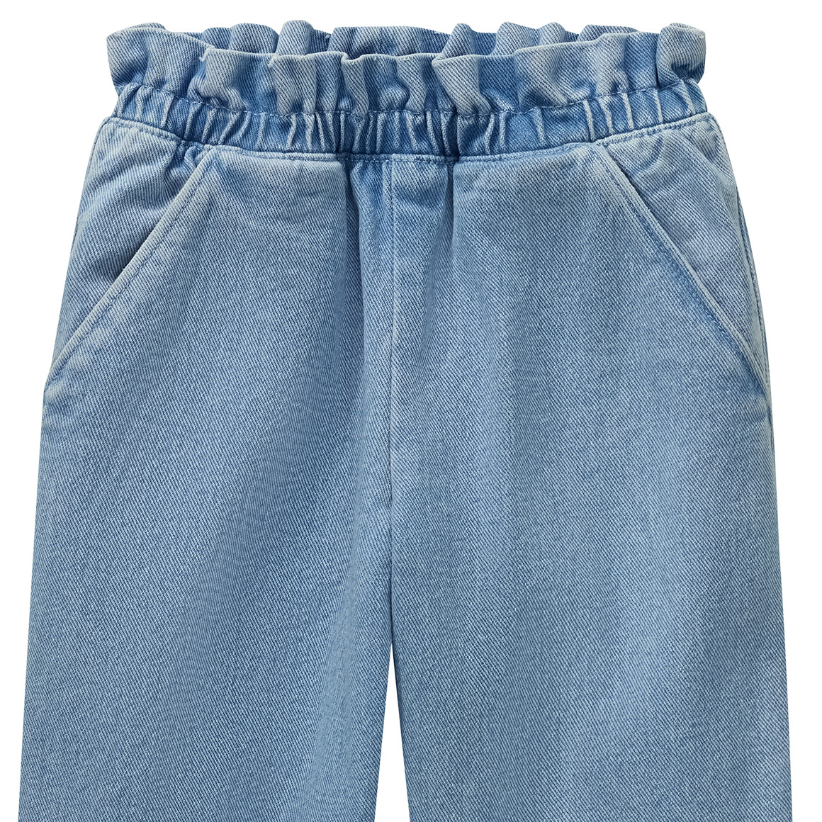 Mädchen Jeans mit Paperbag-Bund