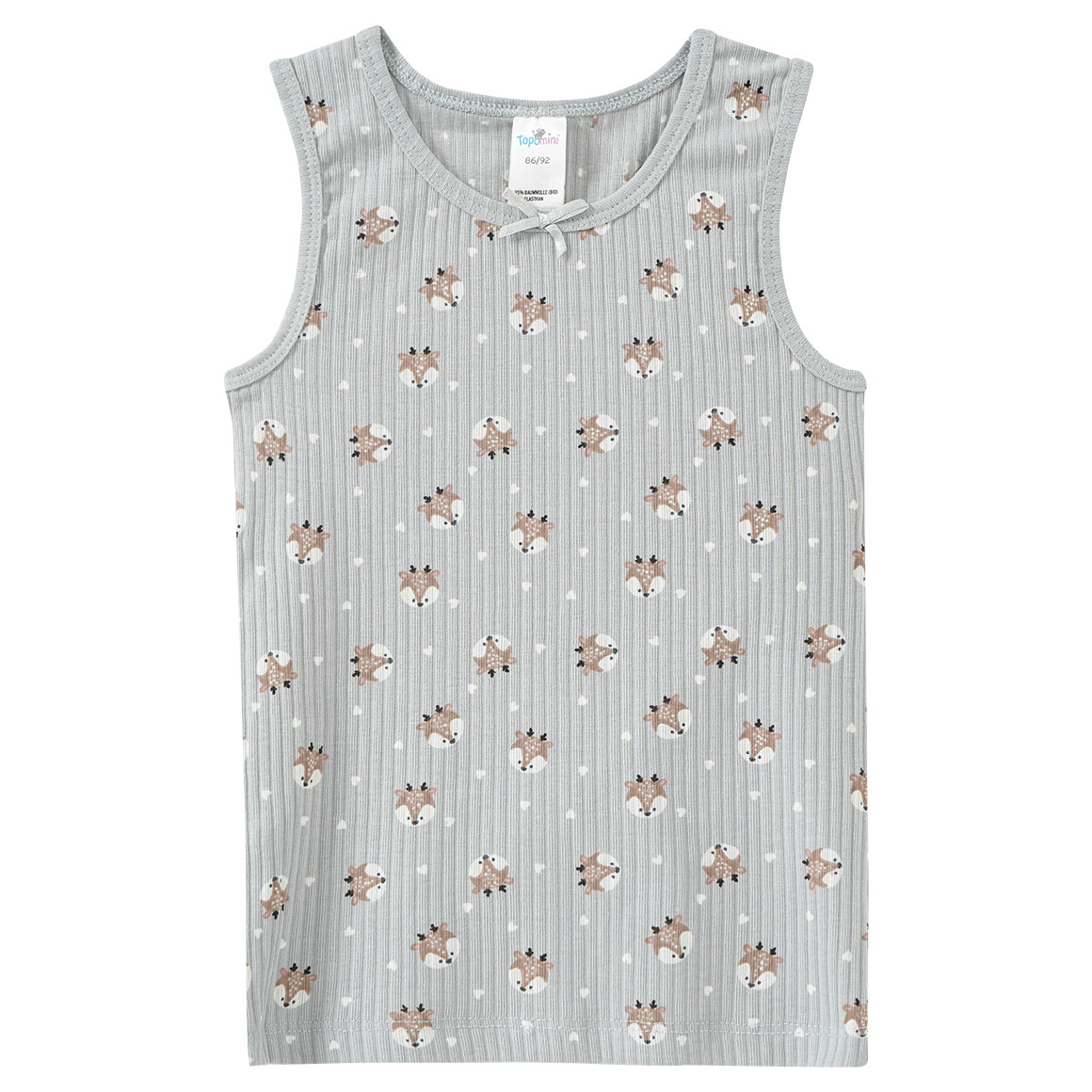 2 Onderhemden met geribbelde structuur