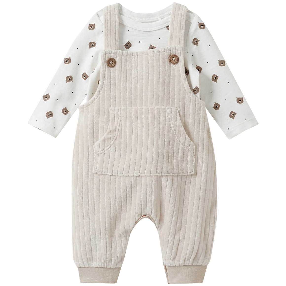 Babyset met rompertje met lange mouwen en ...