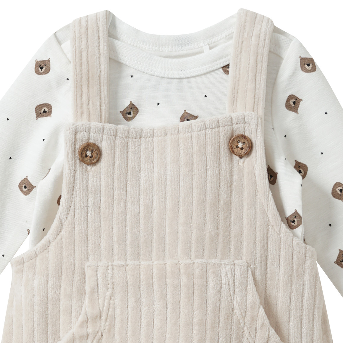 Babyset met rompertje met lange mouwen en ...