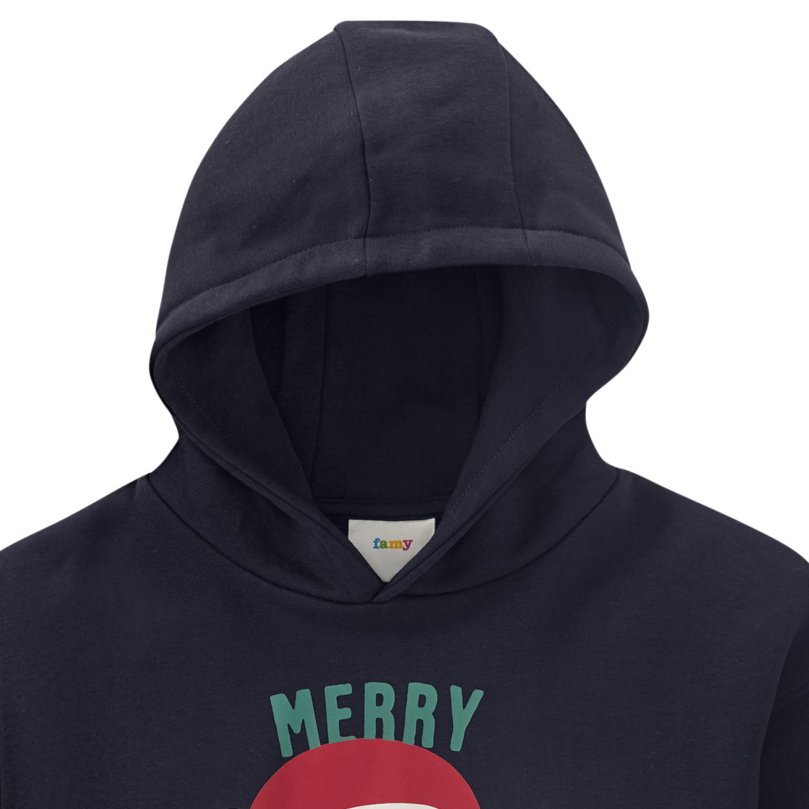 Jongens' kerst hoodie met kerstman opdruk