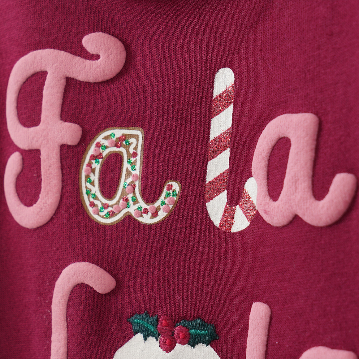 Baby kersttrui met print