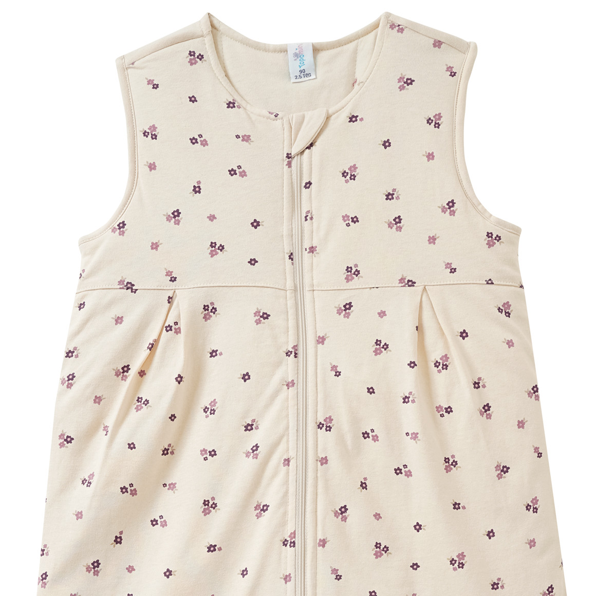 Baby slaapzak met bloemen all-over