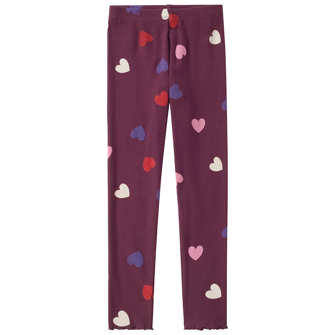 Meisjes legging met hart all-over