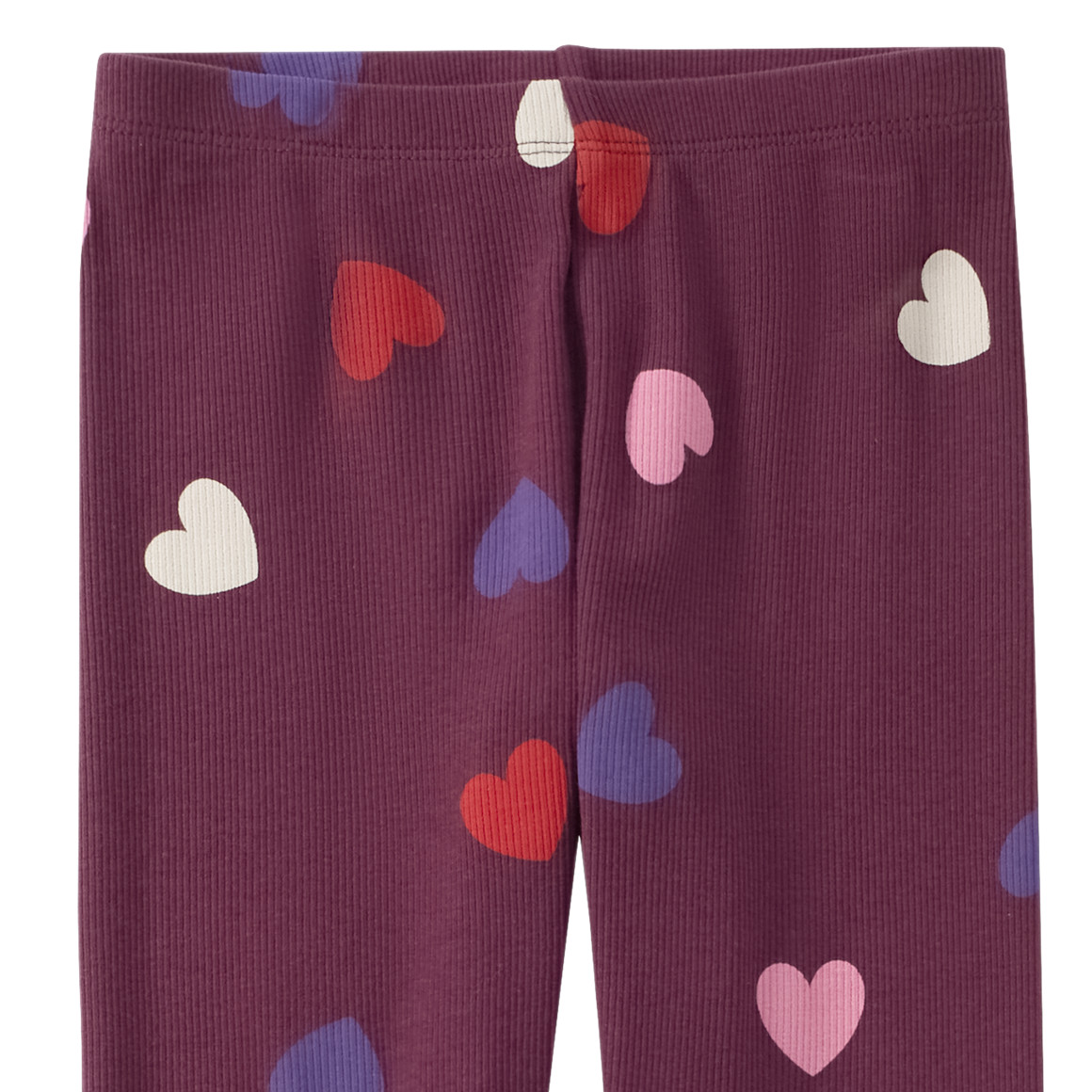 Meisjes legging met hart all-over