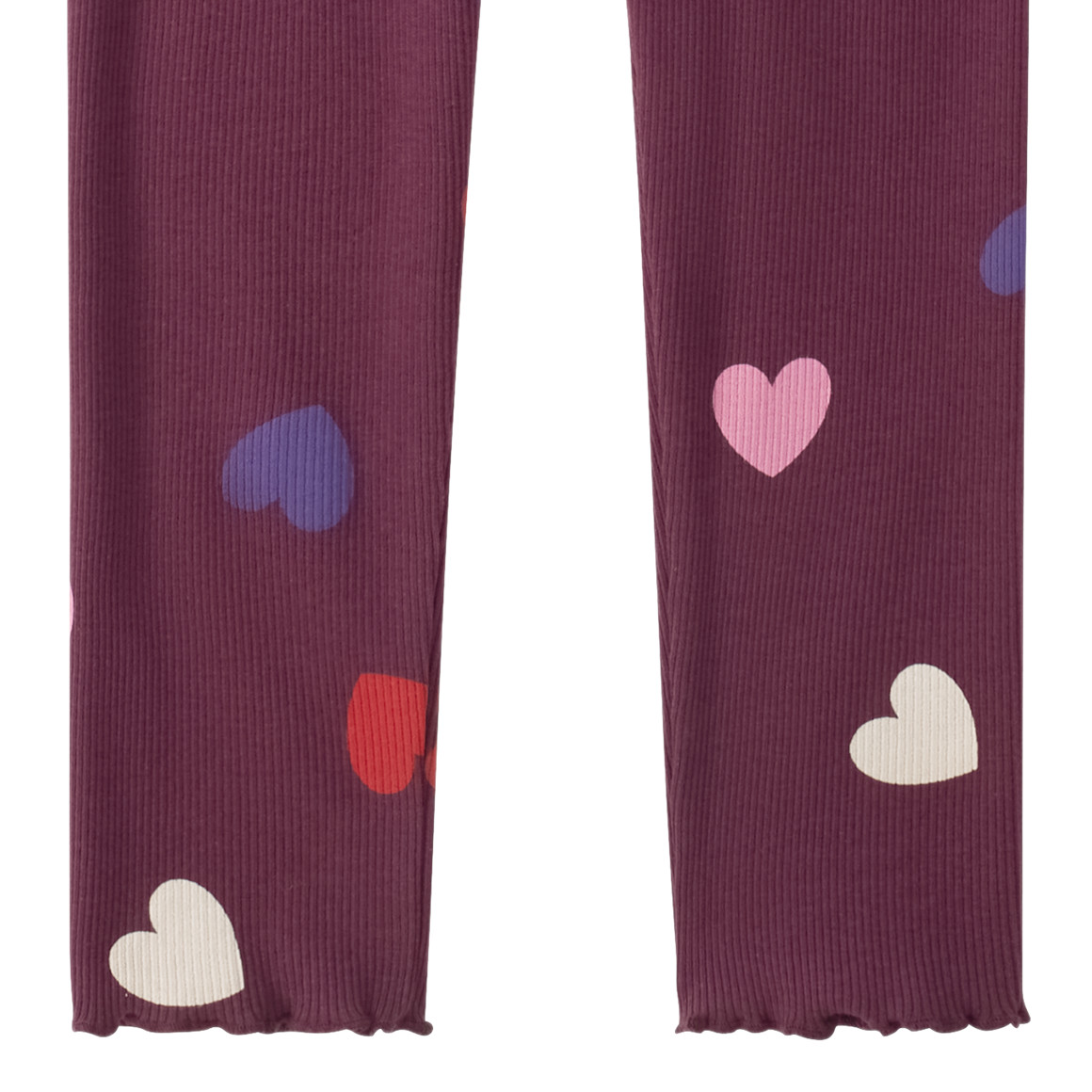 Meisjes legging met hart all-over