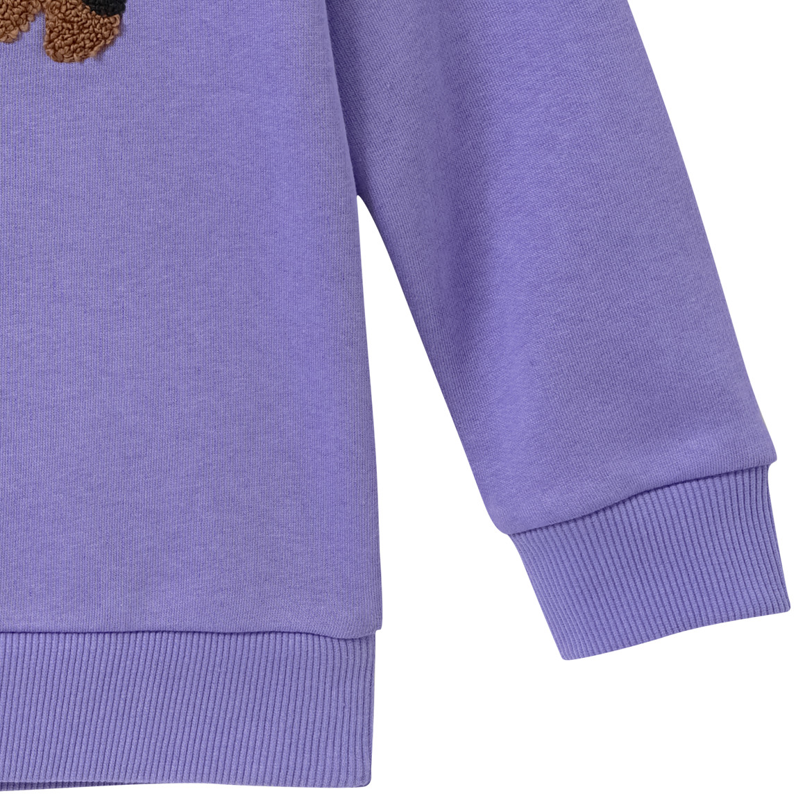 Meisjes-sweatshirt met hondenapplicatie