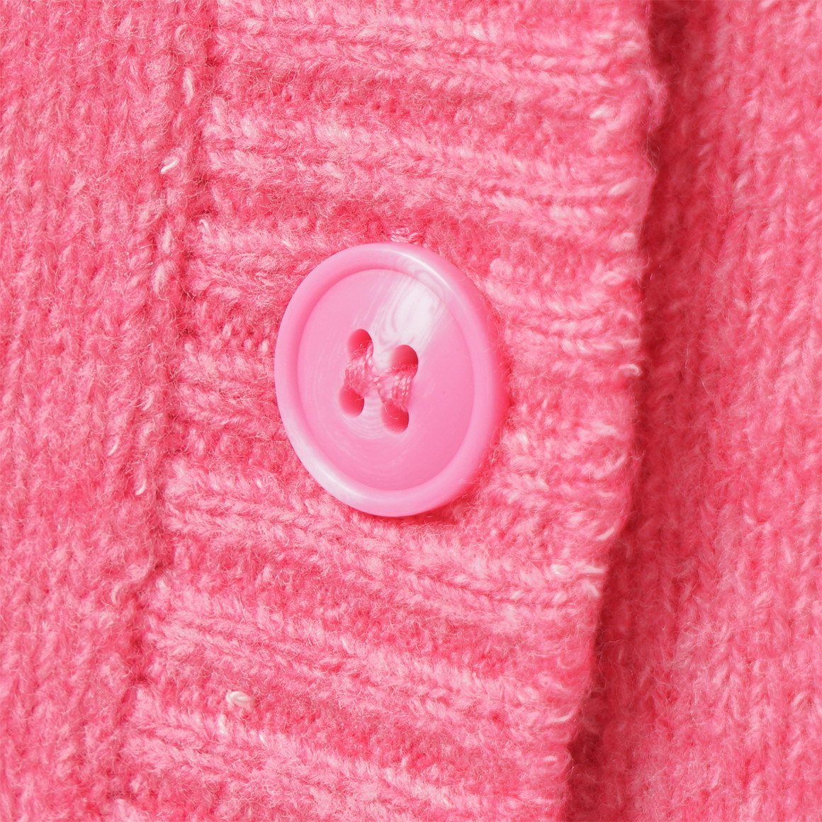 Fijn gebreid vest voor meisjes, enkelkleurig