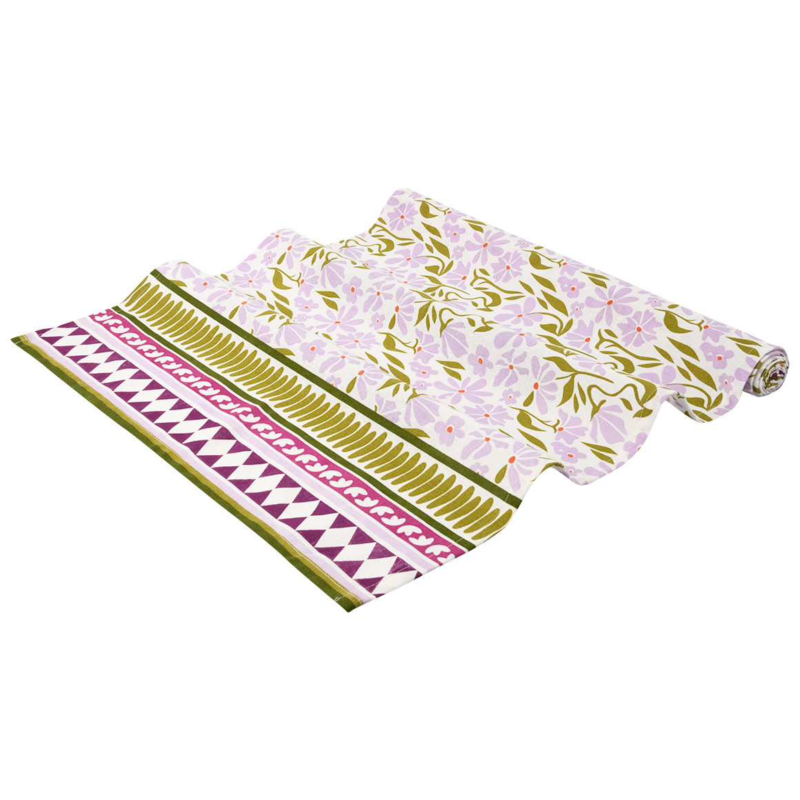 Tafelloper met bloemmotief