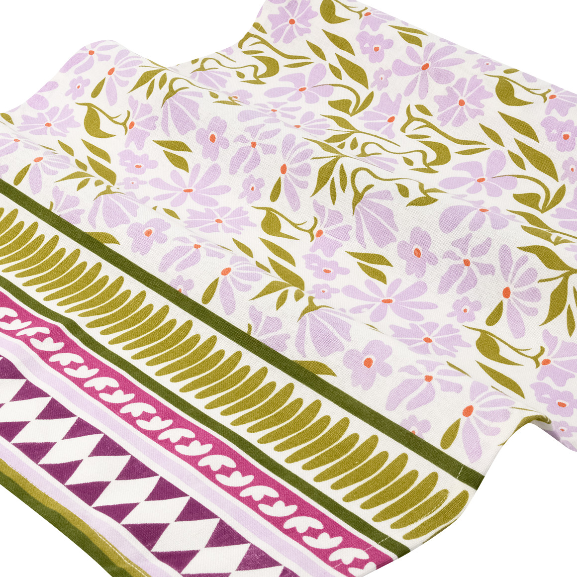 Tafelloper met bloemmotief