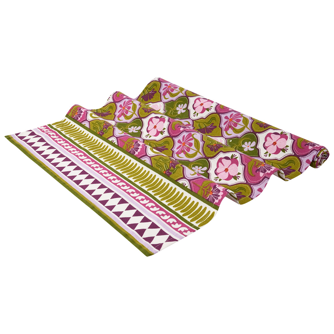 Tafelloper met bloemmotief