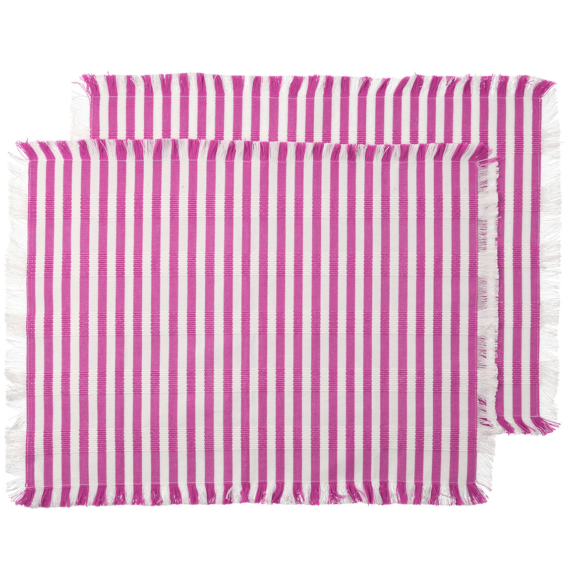 2 placemats met ribstructuur