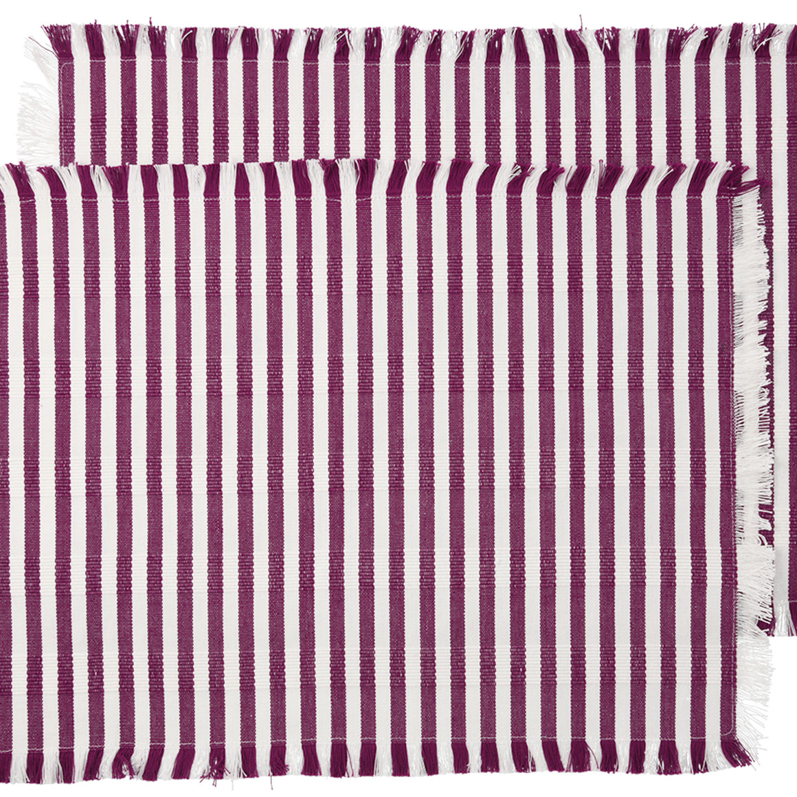 2 placemats met ribstructuur